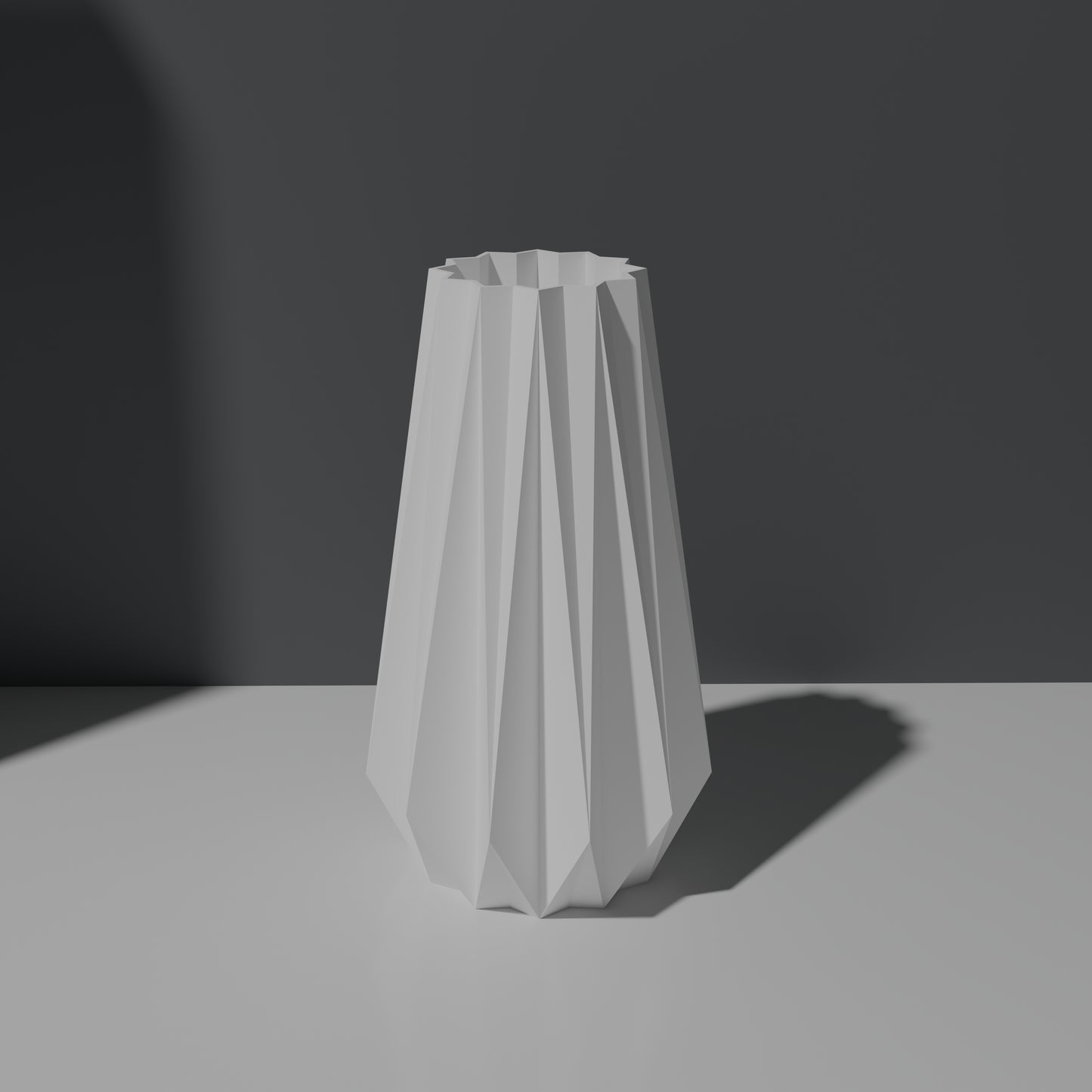 Vase Triangulaire Nervuré