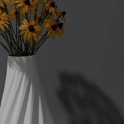 Vase à Nervures en Spirale